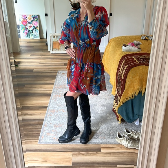 Walter Baker Flounce Dress Size Extra Large NWT - Picture 5 of 9